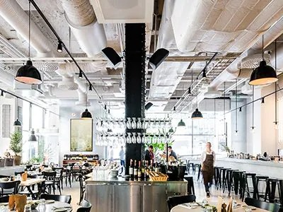 BBIN宝盈集团助力斯德哥尔摩的法国工业风餐厅Usine